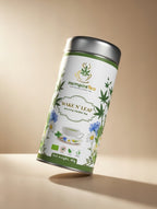 Wake N' Leaf tea packaging - caffeine-free morning blend for digestive support and calm focus
