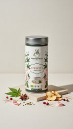 Striptea wellness tea by HempireTea - zesty citrus blend for gentle detox and feeling lighter

